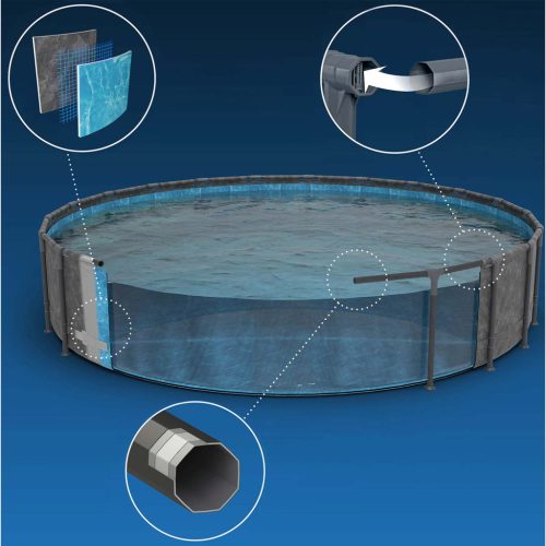 Keretes kerti medence 549 x 132 cm 11 az 1-ben Bestway 561KC