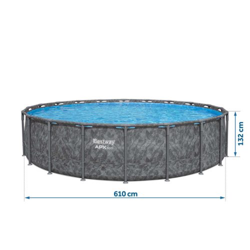 Keretes kerti medence 610 x 132 cm 11 az 1-ben Bestway 561KE