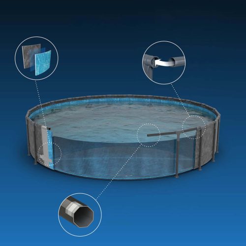 Keretes kerti medence 610 x 132 cm 11 az 1-ben Bestway 561KE