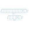 Keretes medencekert 956 x 488 x 132 cm 11 az 1-ben Bestway 561KJ