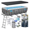 Keretes kerti medence 488 x 244 x 122 cm 10 az 1-ben Bestway 561 MB