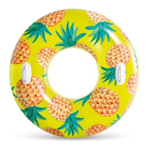Trópusi gyümölcs mintás úszógumi, ananász, 107 cm - INTEX 56261