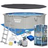  Basen ogrodowy panelowy całoroczny 457 x 122 cm 13w1 Bestawy 56384
