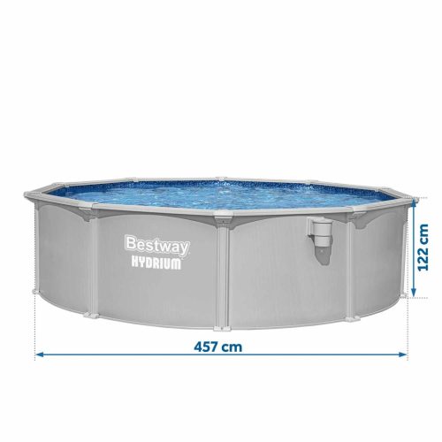  Basen ogrodowy panelowy całoroczny 457 x 122 cm 13w1 Bestawy 56384