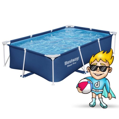 Keretes kerti medence 259 x 170 x 61 cm Bestway 56403N