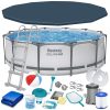 Keretes kerti medence 366 x 100 cm 17 az 1-ben Bestway 56418