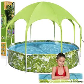   Basen stelażowy dla dzieci z daszkiem 244x51 cm Bestway 56432