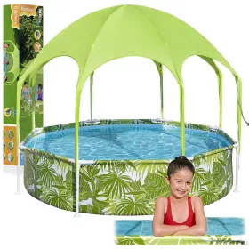 Gyerekmedence kerettel és tetővel 244x51 cm Bestway 56432