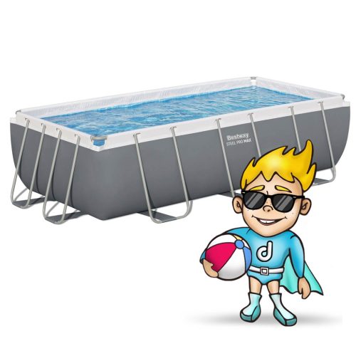 Keretes kerti medence 404 x 201 x 100 cm 18 az 1-ben Bestway 56442