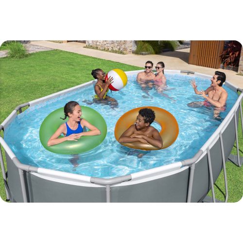 Keretes kerti medence 488 x 305 x 107 cm 18in1 Bestway 56448