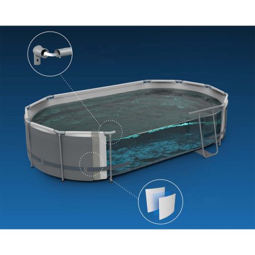 Keretes kerti medence 488 x 305 x 107 cm 18in1 Bestway 56448