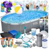 Keretes kerti medence 488 x 305 x 107 cm 18in1 Bestway 56448 + buborékgép INGYEN