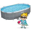 Keretes kerti medence 488 x 305 x 107 cm 12 az 1-ben Bestway 56448
