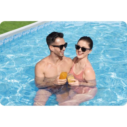 Keretes kerti medence 488 x 305 x 107 cm 12 az 1-ben Bestway 56448