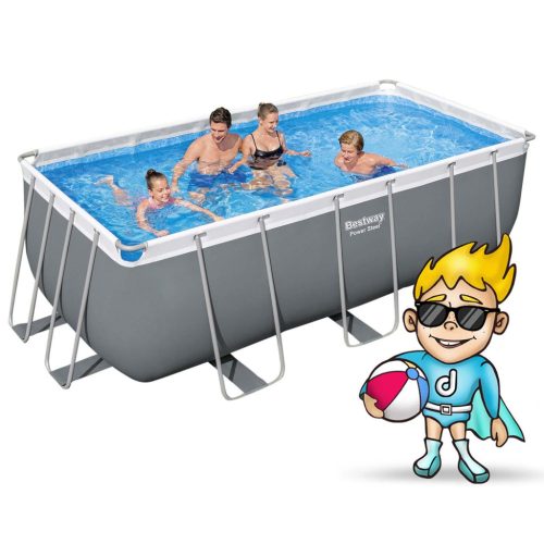 Keretes kerti medence 412x201x122 cm 17in1 Bestway 56456N