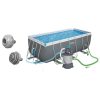 Keretes kerti medence 412x201x122 cm 17 az 1-ben Bestway 56457N