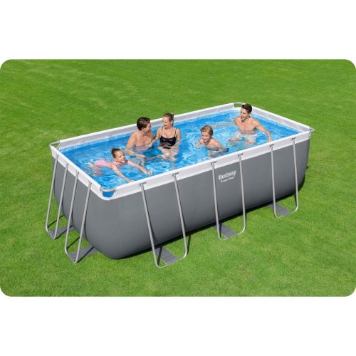 Keretes kerti medence 412x201x122 cm 17 az 1-ben Bestway 56457N