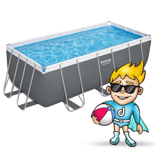 Keretes kerti medence 412x201x122 cm 17 az 1-ben Bestway 56457N