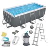 Keretes kerti medence 412 x 201 x 122 cm 10 az 1-ben BESTWAY 56457N
