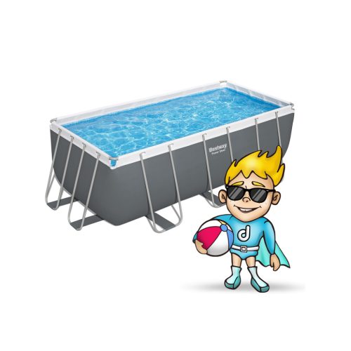 Keretes kerti medence 412 x 201 x 122 cm 10 az 1-ben BESTWAY 56457N