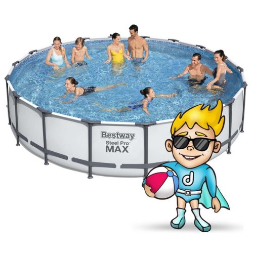 Keretes kerti medence 549 x 122 cm 18 az 1-ben Bestway 56462