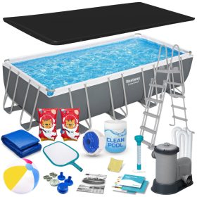   Keretes kerti medence 549 x 274 x 122 cm 17 az 1-ben Bestway 56465