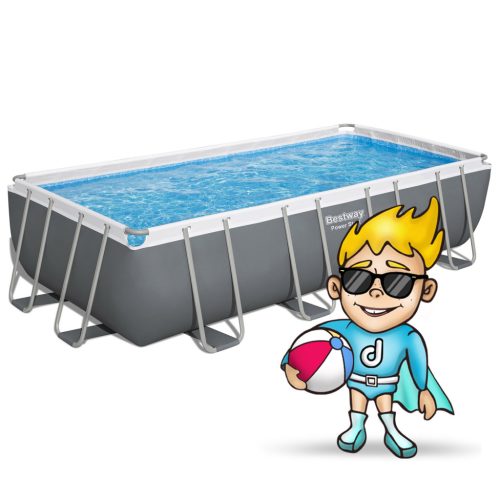 Keretes kerti medence 549 x 274 x 122 cm 17 az 1-ben Bestway 56465