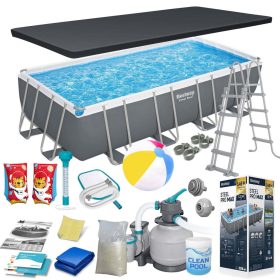Keretes kerti medence 549x274x122cm 17in1 Bestway 56466N