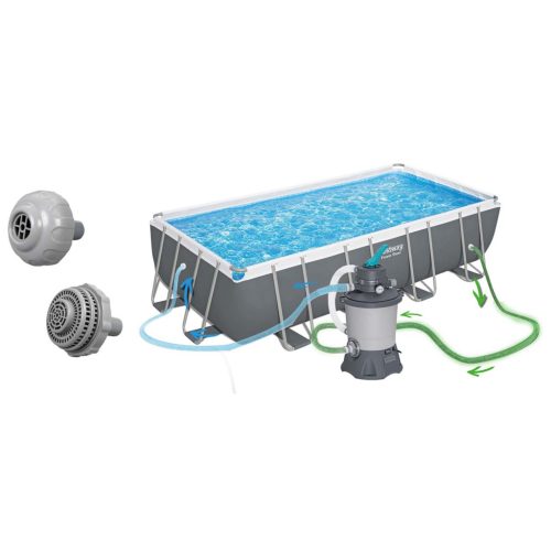 Keretes kerti medence 549x274x122cm 17in1 Bestway 56466N