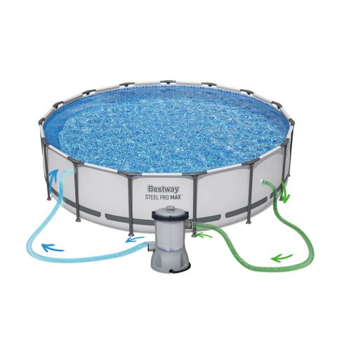 Keretes medencekert 457 x 107 cm 18 az 1-ben Bestway 56488