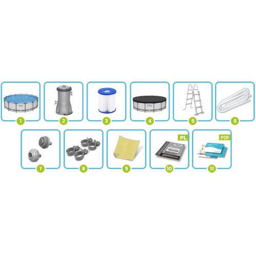 Kerti medence 457 x 107 cm 11in1 Bestway 56488