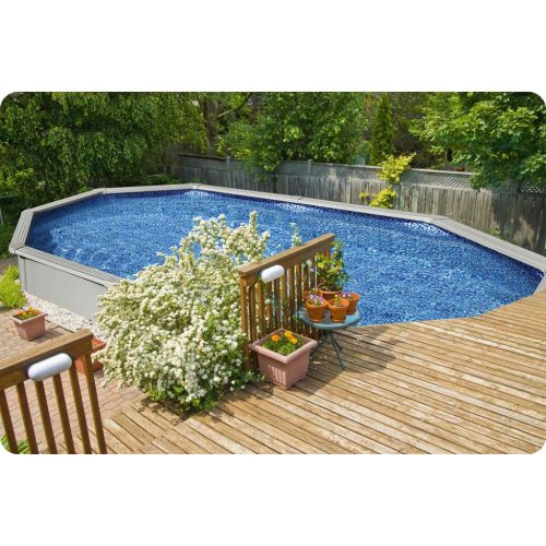 Basen ogrodowy panelowy całoroczny 500x366x122 cm 13w1 Bestawy 56586