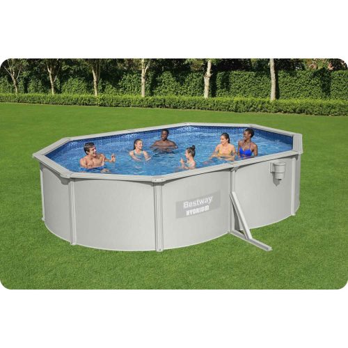 Basen ogrodowy panelowy całoroczny 500x366x122 cm 13w1 Bestawy 56586