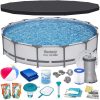 Keretes kerti medence 427 x 84 cm 17in1 Bestway 56595