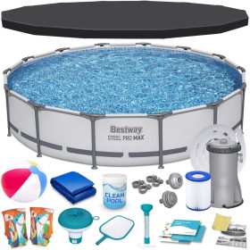 Keretes kerti medence 427 x 84 cm 17in1 Bestway 56595