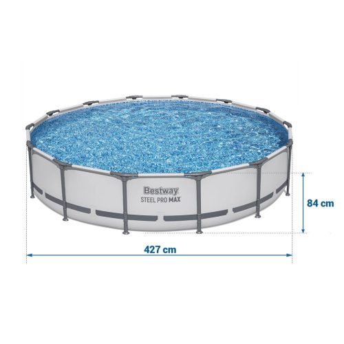 Keretes kerti medence 427 x 84 cm 17in1 Bestway 56595