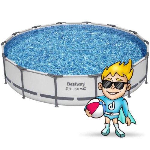 Kerti medence kerettel 427 x 84 cm 17 az 1-ben Bestway 56595 + INGYENES buborékfújó gép