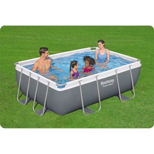 Keretes kerti medence 282 x 196 x 84 cm 16 az 1-ben Bestway 56629N