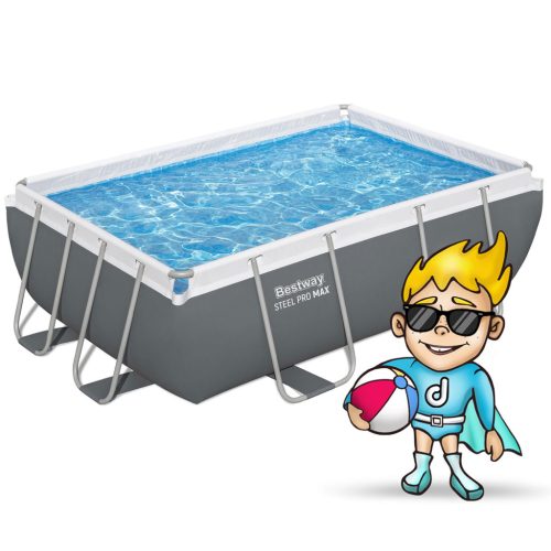 Keretes kerti medence 282 x 196 x 84 cm 10 az 1-ben Bestway 56629N