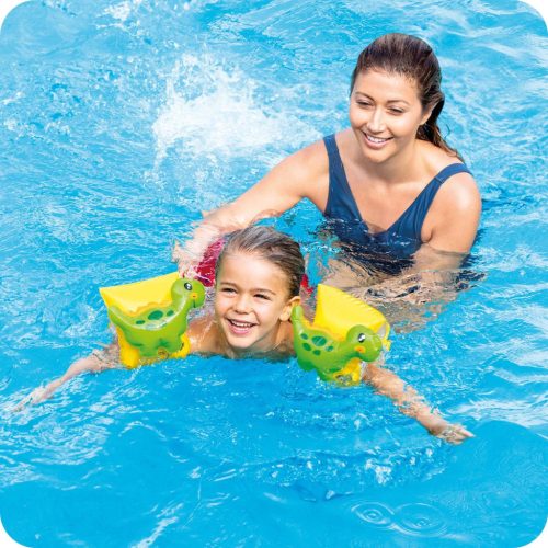 Dinoszaurusz úszó karszalag gyerekeknek 23 x 20 cm INTEX 56664