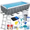Keretes kerti medence 488 x 244 x 122 cm 17 az 1-ben Bestway 56670