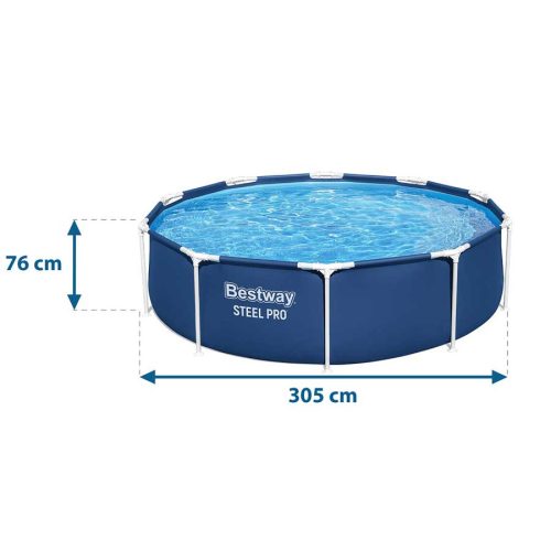 Keretes kerti medence 305 x 76 cm 8 az 1-ben Bestway 56679