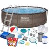 Keretes kerti medence 366 x 100 cm 18in1 Bestway 56709