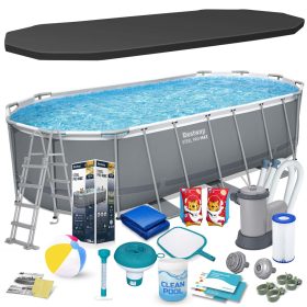   Keretes kerti medence 549 x 274 x 122 cm 17 az 1-ben Bestway 56710