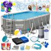 Keretes kerti medence 549 x 274 x 122 cm 17 az 1-ben Bestway 56710