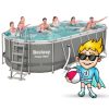 Keretes kerti medence 549 x 274 x 122 cm 17 az 1-ben Bestway 56710