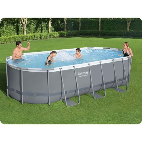 Keretes kerti medence 549 x 274 x 122 cm 17 az 1-ben Bestway 56710