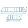 Keretes kerti medence 549 x 274 x 122 cm 17 az 1-ben Bestway 56710