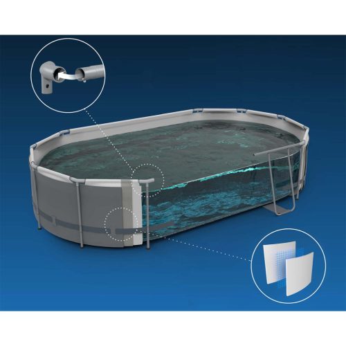 Keretes kerti medence 549 x 274 x 122 cm 12 az 1-ben Bestway 56710