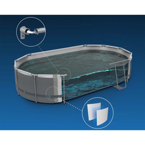 Keretes kerti medence 427 x 250 x 100 cm 12 az 1-ben Bestway 56714N